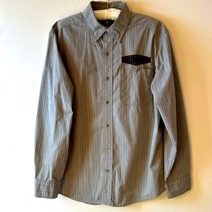Harley-Davidson Men’s L Grey with Stripe Shirt